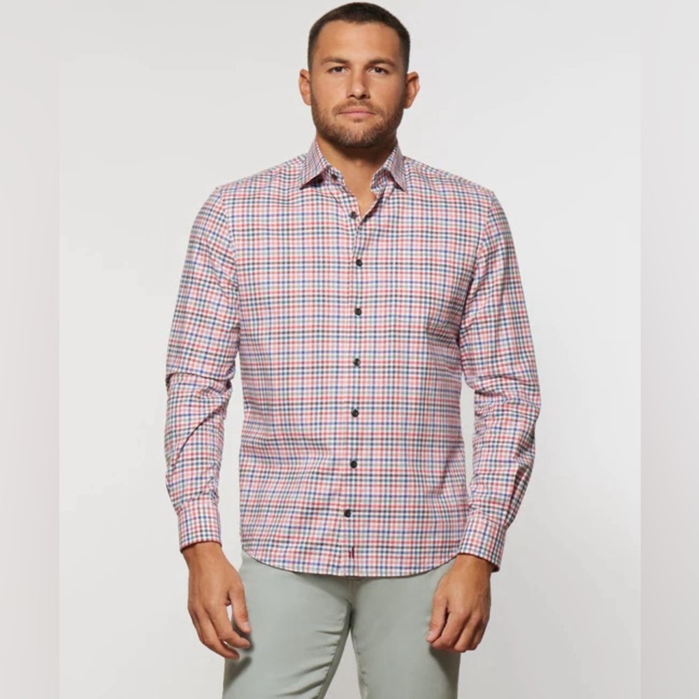 johnnie-O Todd Hangin' Out Button Up Shirt size Medium